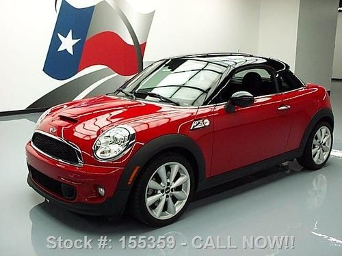 2012 mini cooper s turbo 6-speed htd seats xenons 8k mi texas direct auto