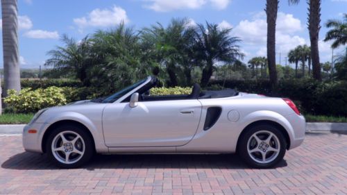 2001 toyota mr2 spyder convertible sports car 63,000 miles 5 spd no reserve set