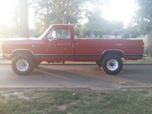 1990 dodge diesel w250 base standard cab pickup 2-door 5.9l