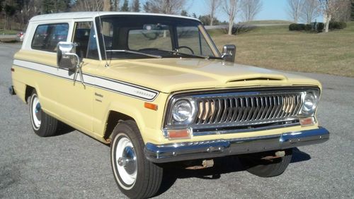 1974 jeep cherokee 4-wheel drive manual 3 speed 258 six original