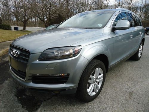 2009 audi q7 premium suv awd 3.6l full glass roof 3rd row seats bose no reserve