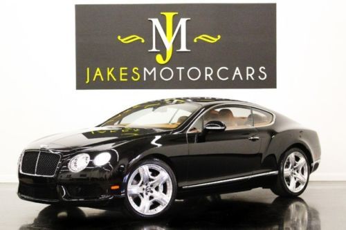 2013 continental gt v8 coupe, black/tan, 3k miles, 1-owner, loaded with options!