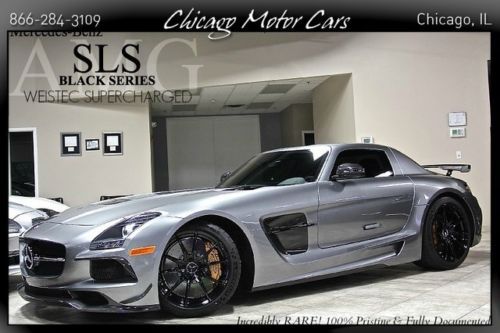2014 mercedes-benz sls amg black series rare weistec supercharged $325k+invested