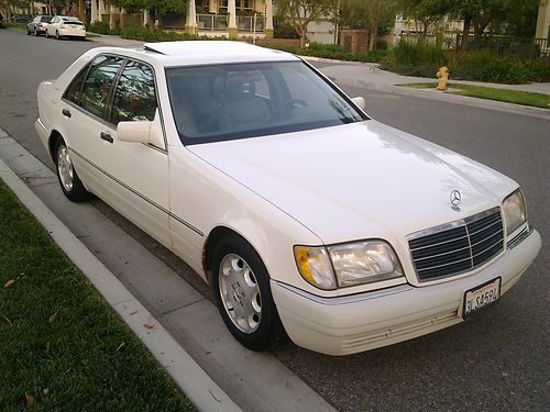 The cleanest &amp; most gorgeous royal white 1995 mercedes s 320, new cond. 1 owner