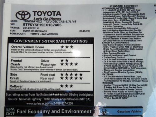 2014 Toyota Tundra Limited, US $41,516.00, image 7