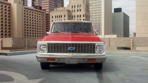 Original 1972 chevrolet chevy c10 cheyenne super 10 c10 deluxe pickup truck