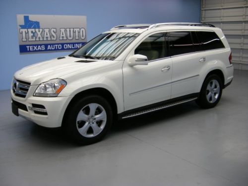 We finance! 2012 mercedes-benz gl450 4matic roof nav 3rd row 28k mile texas auto