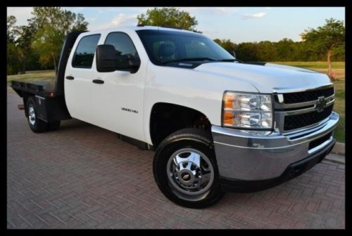 2011 chevrolet silverado 3500hd 4wd crew cab flatbed 6.