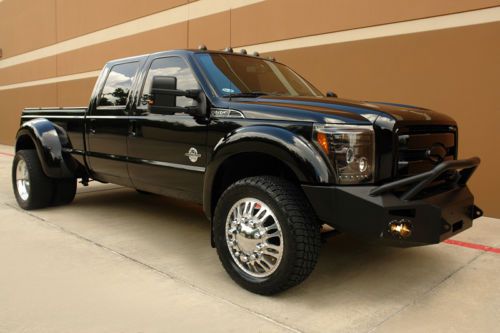 2012 ford f450 ultimate lariat fx4 pkg crew cab diesel 4wd 22&#034; wheels nav roof