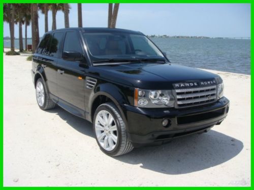 2008 range rover sport supercharged stunning java black florida suv no rust