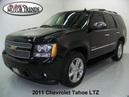 2011 chevy tahoe ltz navigation rearcam roof chrome wheels heated ac seats 20k