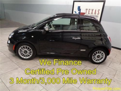 12 fiat 500c convertible 5 speed manual certified warranty we finance texas