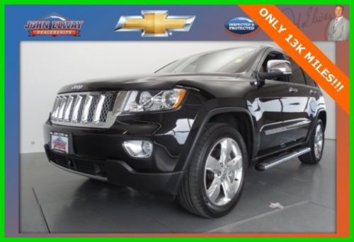 Black 2011 jeep grand cherokee overland 5.7l 4x4 suv 4wd leather navigation