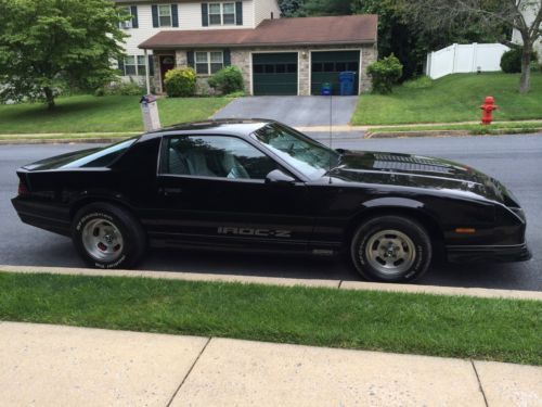 Black 89 iroc with 5.7l engine and auto transmission. good condition