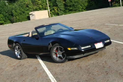 Chevy 1994 c4 black corvette convertible