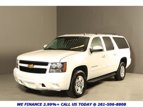 2013 suburban 4x4 lt clean carfax 8-pass 34k miles leather heated seats alloys !