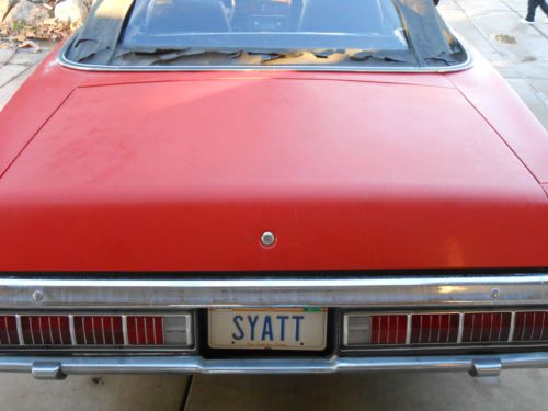 1973 Convertible Cougar, red,, image 6