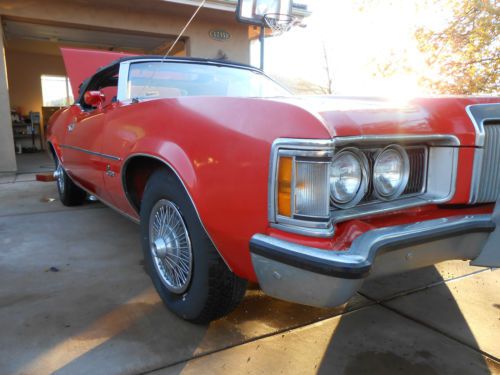 1973 Convertible Cougar, red,, image 8