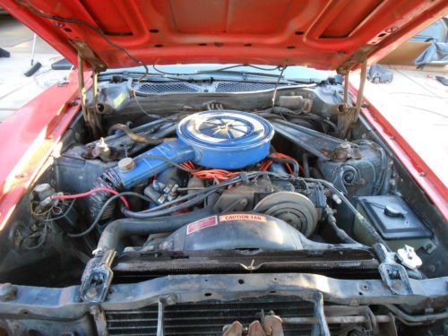 1973 Convertible Cougar, red,, image 12