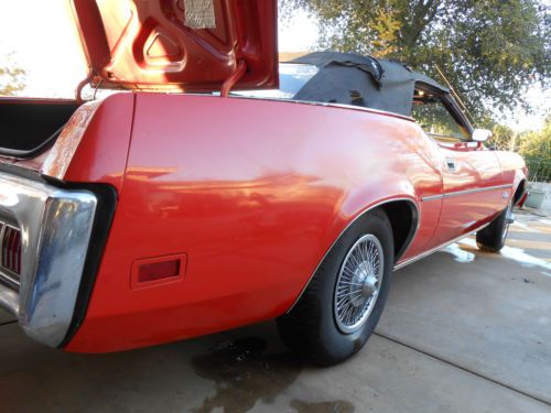 1973 Convertible Cougar, red,, image 21
