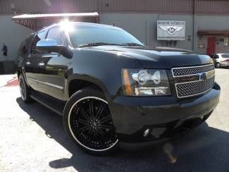 Ltz*black on black*nav*rear ent*4 captains*moonroof*24"s*carfax*we finance*fla