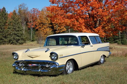 1957 chevy bel air nomad wagon, lowered, original arizona car