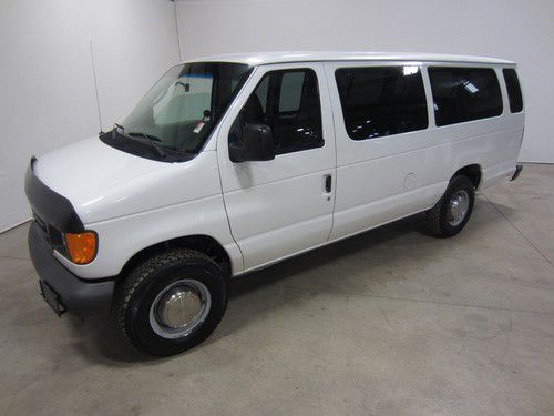 03 ford e350 club wagon 7.3l turbo diesel auto 15 passenger xlt colo owned 80pix