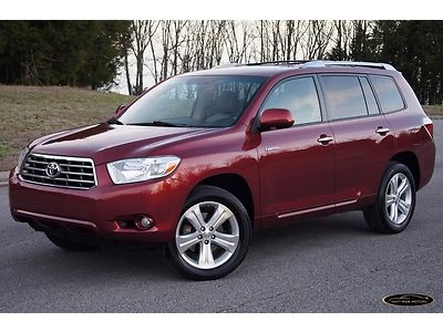 7-days *no reserve* '09 highlander limited nav lthr roof jbl 1-owner off lease