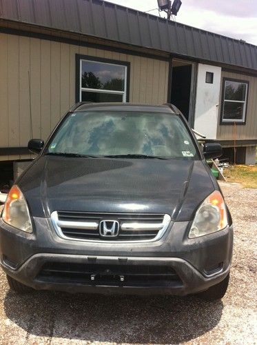 02 honda crv awd black/black awd clean no smell needs key programming flood dmg