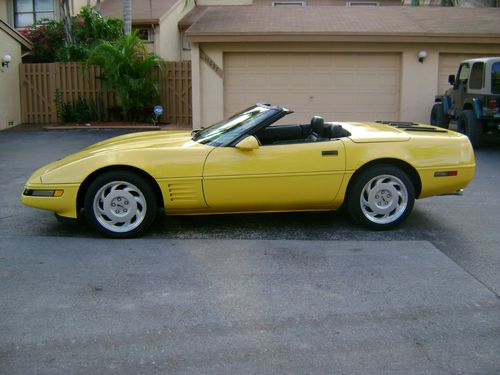 1991 conv.- rare comp. ylw - 62k mi - 1 of 181- garaged - super orig. condition