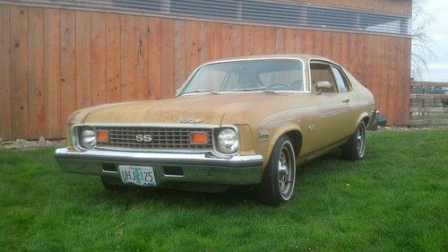 1973 nova ss  untouched barn find  you just don't find them like this anymore...