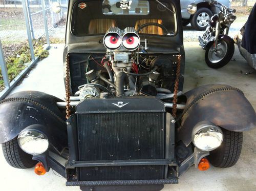 1949 ford f-1 pickup truck ratrod bagged rat rod