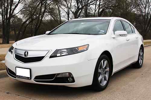 2012 acura tl w technology package 3.5l - white/black - 9400 miles