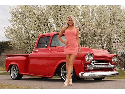 1959 chevy apache a/c v8 r&amp;ps 4wpdb frame off auto must see  58 style pick up