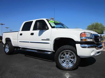 2007 gmc 2500hd crew cab duramax diesel sle sierra 4x4 lifted truck~custom~nice