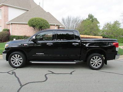 10 tundra platinum 5.7l v8 nav heated/cooled leather seats backup camera 1-owner