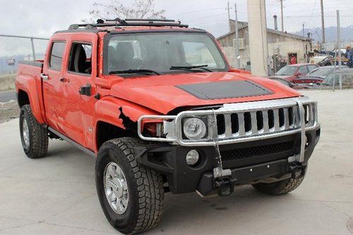 2009 hummer h3t alpha leather damaged salvage runs! rare low miles wont last!!