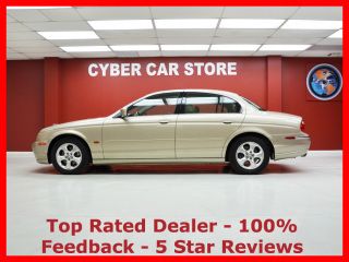 2000 jaguar s-type 4dr v6 only 40k car fax certified miles serviced &amp;4 new tires