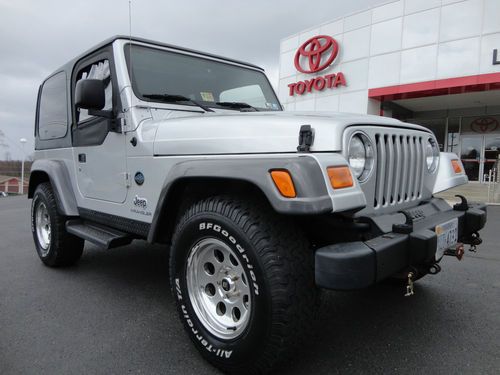 2004 wrangler 4.0l rocky mountain 5-speed manual 4x4 hard top 1-owner video 4wd