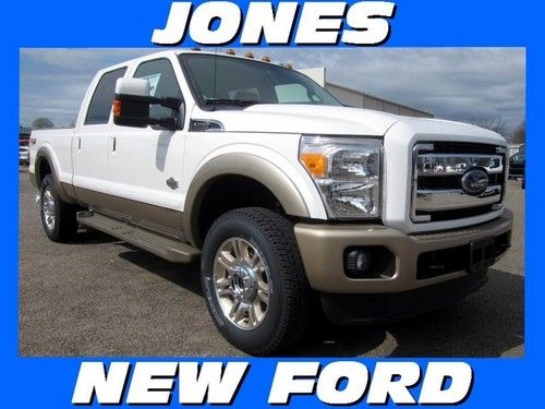 New 2013 ford super duty f-250 4wd crew cab king ranch diesel msrp $64,955