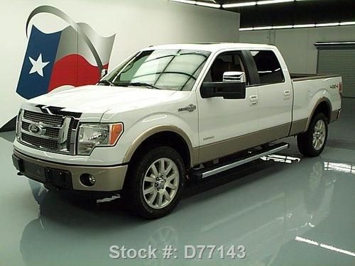 2012 ford f-150 king ranch ecoboost 4x4 sunroof nav 11k texas direct auto