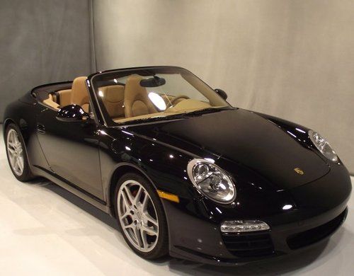 2012 12 porsche 911 carrera s cabriolet pdk convertible black/tan 15k mi 1 owner