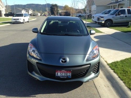 Graphite blue metallic, black and grey interior, automatic everything, perfect!