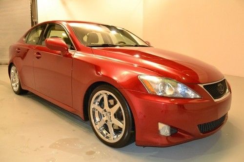 Lexus is 250 awd v6 2.5l auto sunroof power heated leather keyless clean carfax