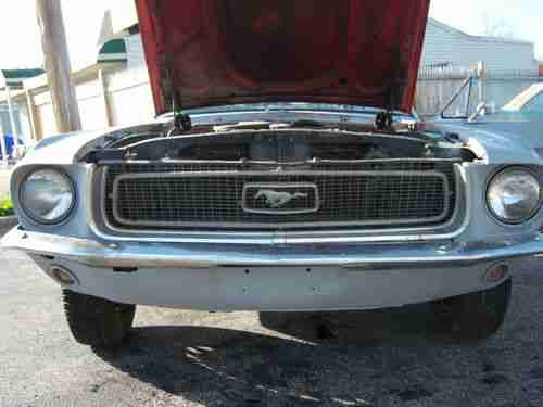 1968 Mustang Converitible Project Solid 6cyl Auto. Runs & Drives !!!, image 7