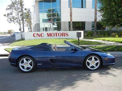 1999 ferrari f355 355 spider f1 tour de france blue / low miles / 5 in stock