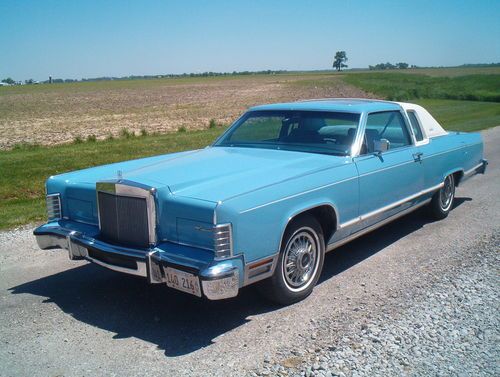 1978 lincoln town coupe one owner 64000 miles moonroof 460