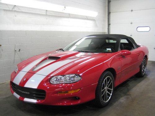 2002 chevrolet camaro ss convertible 35th anniversary 6-spd slp package 1 owner