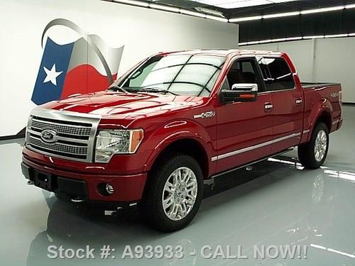 2011 ford f150 platinum crew 4x4 sunroof nav 20's 28k!! texas direct auto