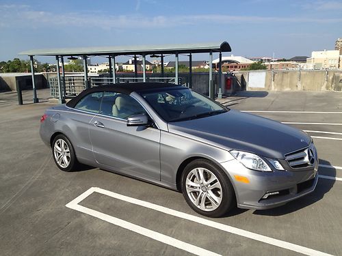 Garaged, low mile mercedes e class 350 cabriolet. amazing color combo